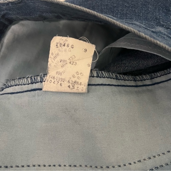 Vintage Dockers Men Pleated Relaxed Medium Wash Denim Shorts Size 38 USA Cotton - Picture 7 of 8